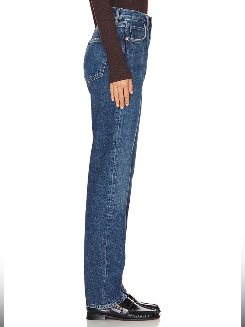 AGOLDE 90s Pinch Waist High Rise Straight Jeans in Control 27 - Picture 4 of 16
